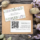 Search for lavender business cards Qr code