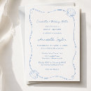 Search for coastal bridal shower invitations Blue and white