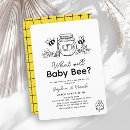 Search for honey bee gender reveal invitations Floral