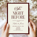 Search for vintage rehearsal dinner invitations The night before