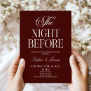 Search for autumn rehearsal dinner invitations The night before