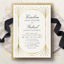 Search for art deco wedding invitations Glam glamorous