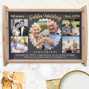 Search for wedding anniversary serving trays Photo collage