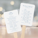 Search for wedding hand fans Blue and white
