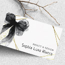 Search for bow business cards Feminine