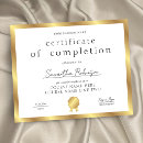 Search for certificate awards Certificate of completion