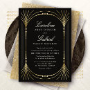 Search for art deco invitations Glam glamorous