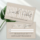 Search for appointment cards Beautician