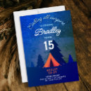 Search for backyard sleepover invitations Under the stars