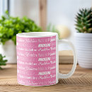 Search for girly mugs Typography