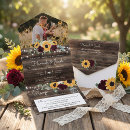 Search for rustic sunflower invitations Barn wood