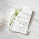 Search for calla lily invitations Modern