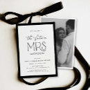 Search for black and white bridal shower invitations Bride