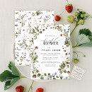Search for strawberry bridal invitations Red