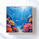 Search for coral reef art Ocean