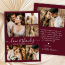 Search for burgundy thank you cards Love and thanks