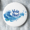 Search for vote blue buttons Democratic party