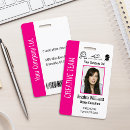 Search for pink badges Business personnel staff employee