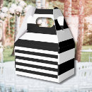 Search for black and white stripes favor boxes Classic