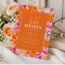 Search for garden sweet 16 invitations Watercolor