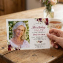 Search for red 70th birthday invitations Flowers