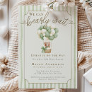 Search for green teddy bear invitations Beary cute baby