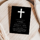 Search for christian funeral invitations Black and white