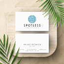 Search for cleaning service logo business cards Maid
