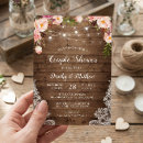 Search for rustic shower wedding invitations Flowers