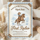 Search for cowboy 1st birthday invitations Cowboy and horse