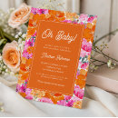 Search for orange baby shower invitations Colorful