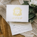 Search for gold foil rsvp cards Formal