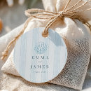 Search for beach wedding favor tags Seashell