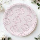 Search for pink toile plates Toile de jouy