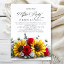 Search for sunflower and roses wedding invitations Elegant