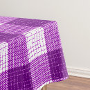Search for purple plaid tablecloths Gingham