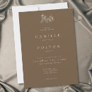 Search for chocolate brown wedding invitations Minimalist