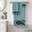 Search for paisley bath towels Turquoise