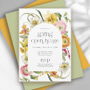 Search for open house invitations Watercolor floral
