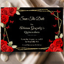 Search for red black save the dates Elegant classy