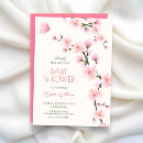 Search for cherry blossom baby shower invitations Pink