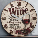 Search for wine clocks Rustic