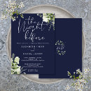 Search for navy rehearsal dinner invitations Calligraphy script