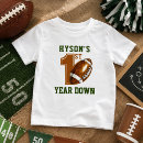 Search for football birthday tshirts First year down