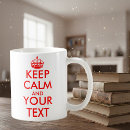 Search for keep calm mugs Red