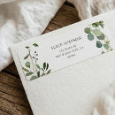 Search for boho chic return address labels Greenery