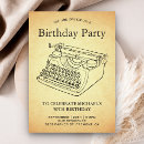 Search for typewriter font invitations Retro