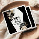 Search for black floral napkins Birthday party