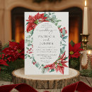 Search for christmas wedding invitations Red holly berries