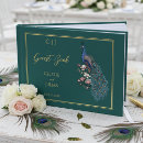 Search for peacock guest books Elegant